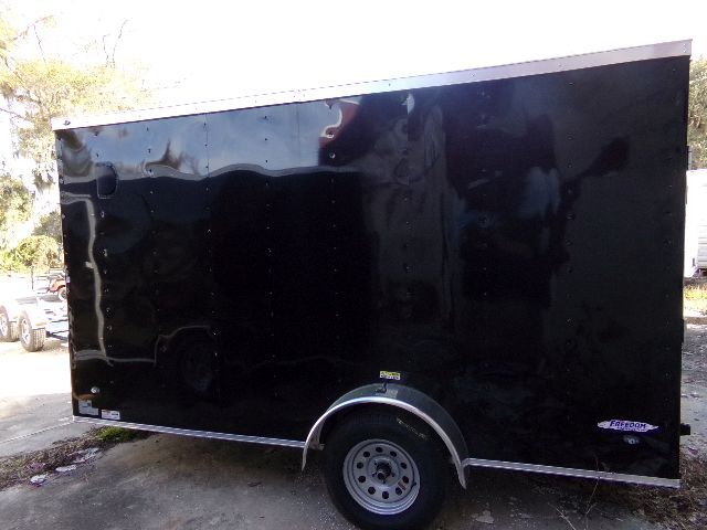 Freedom Trailers 7x12 SA Trailer - Black, Ramp, Side Door, Brakes, Extra Height - Image 2