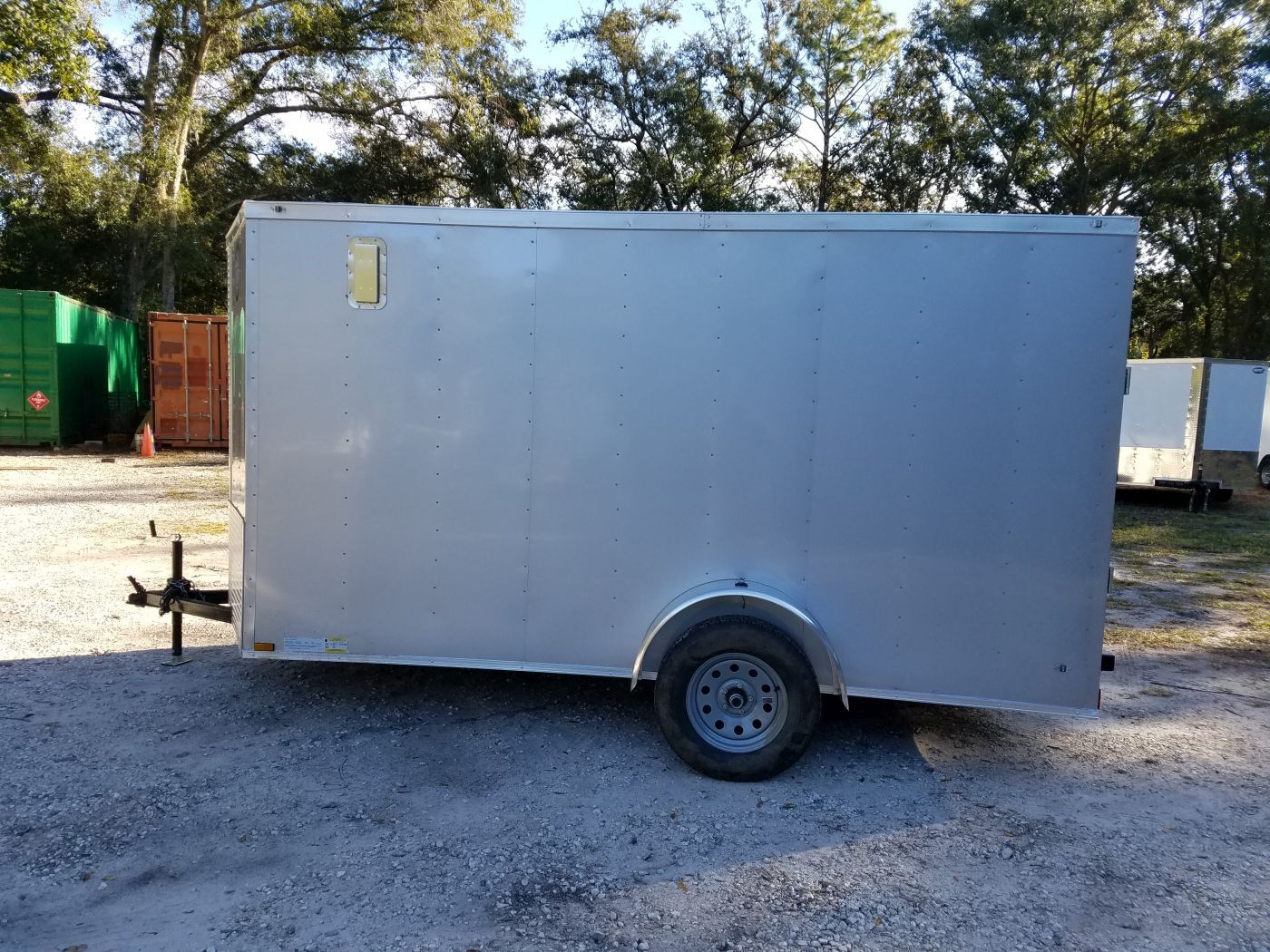 Diamond Cargo 6x12 SA Trailer - Silver Frost, Ramp, Side Door, Extra Height, Insulated - Image 2