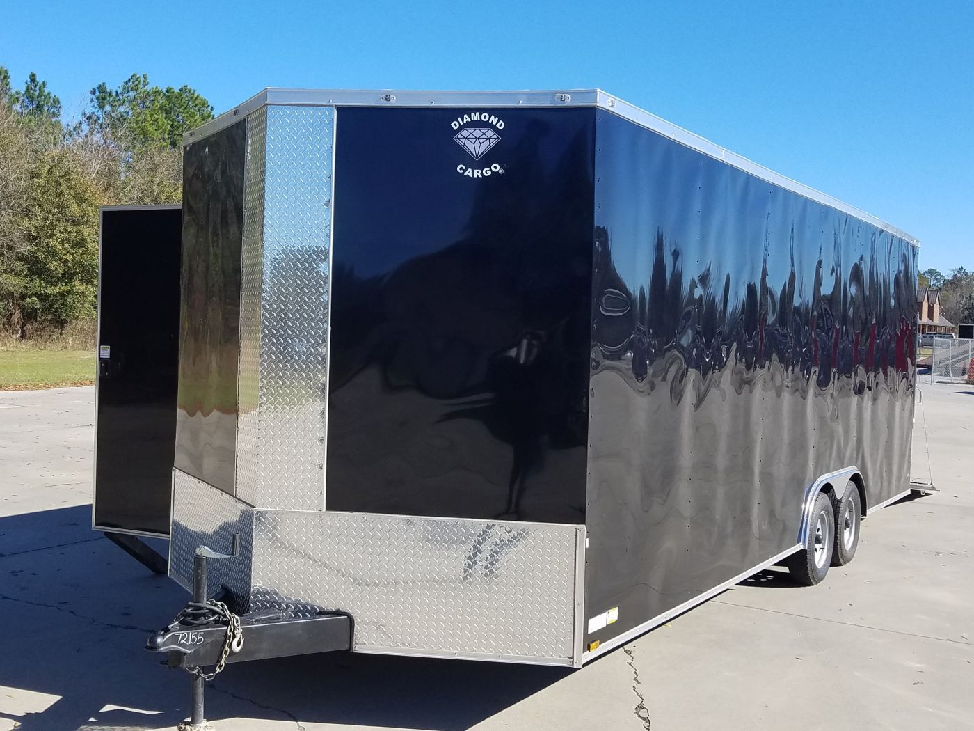 Diamond Cargo 8.5x24 TA Trailer - Black, Ramp, Side Door, Electrical with AC, Extra Height,  and Many Upgrades - Image 2