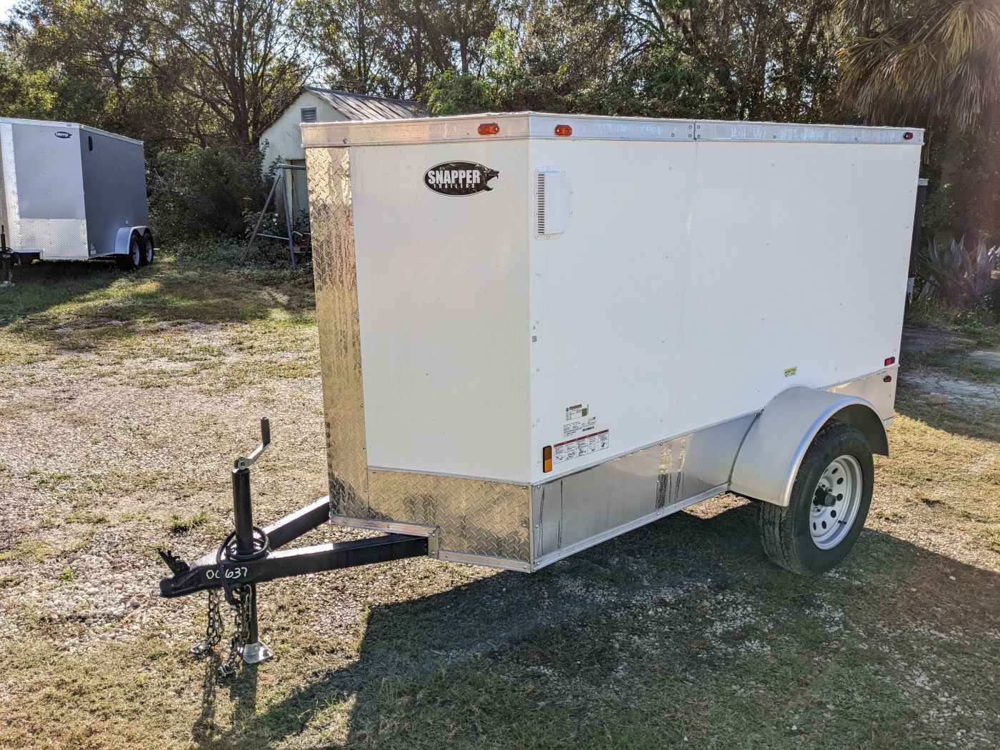 Douglas Trailers 4x8 SA Trailer - Black, Rear Swing Door - Image 2