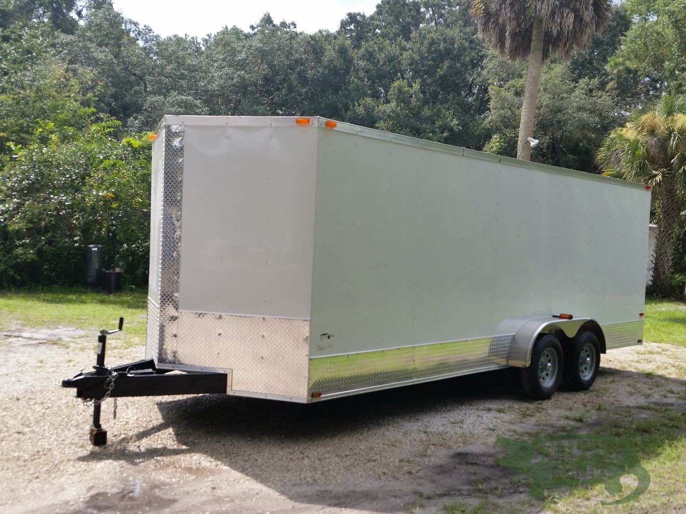 Quality Cargo 7x20 TA Trailer - White, Ramp, Side Door, Extra Height, ATP Wrap - Image 2