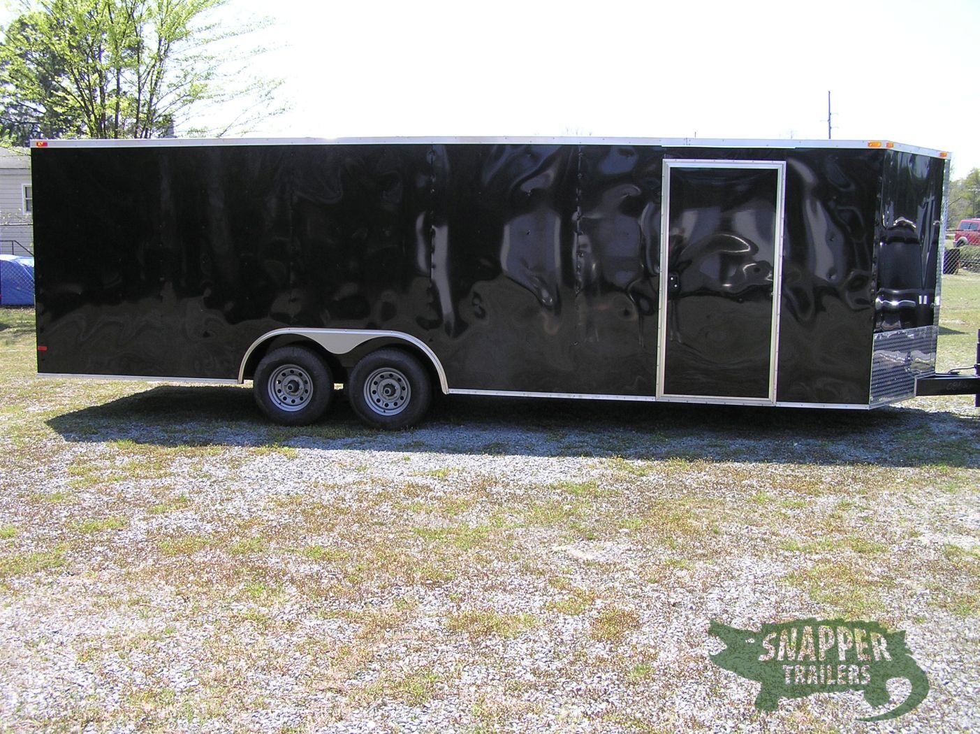 South Georgia Cargo 8.5x24 TA Trailer - Black, Ramp, Side Door, 5K Axles