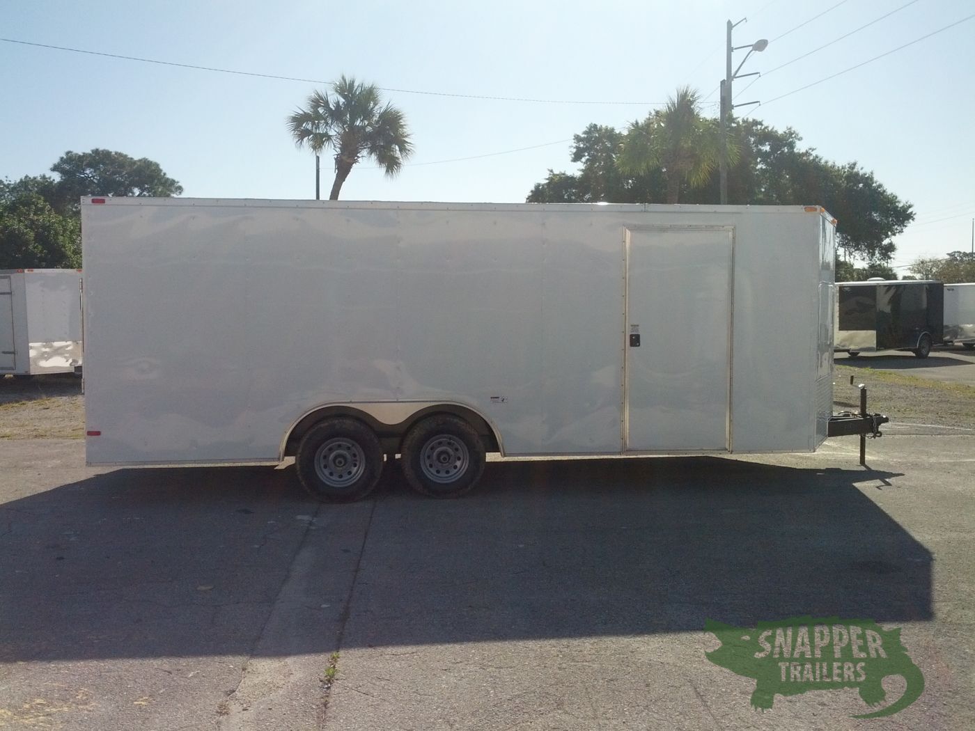 South Georgia Cargo 8.5x20 TA Trailer - White, Ramp, Side Door, 5K Axles