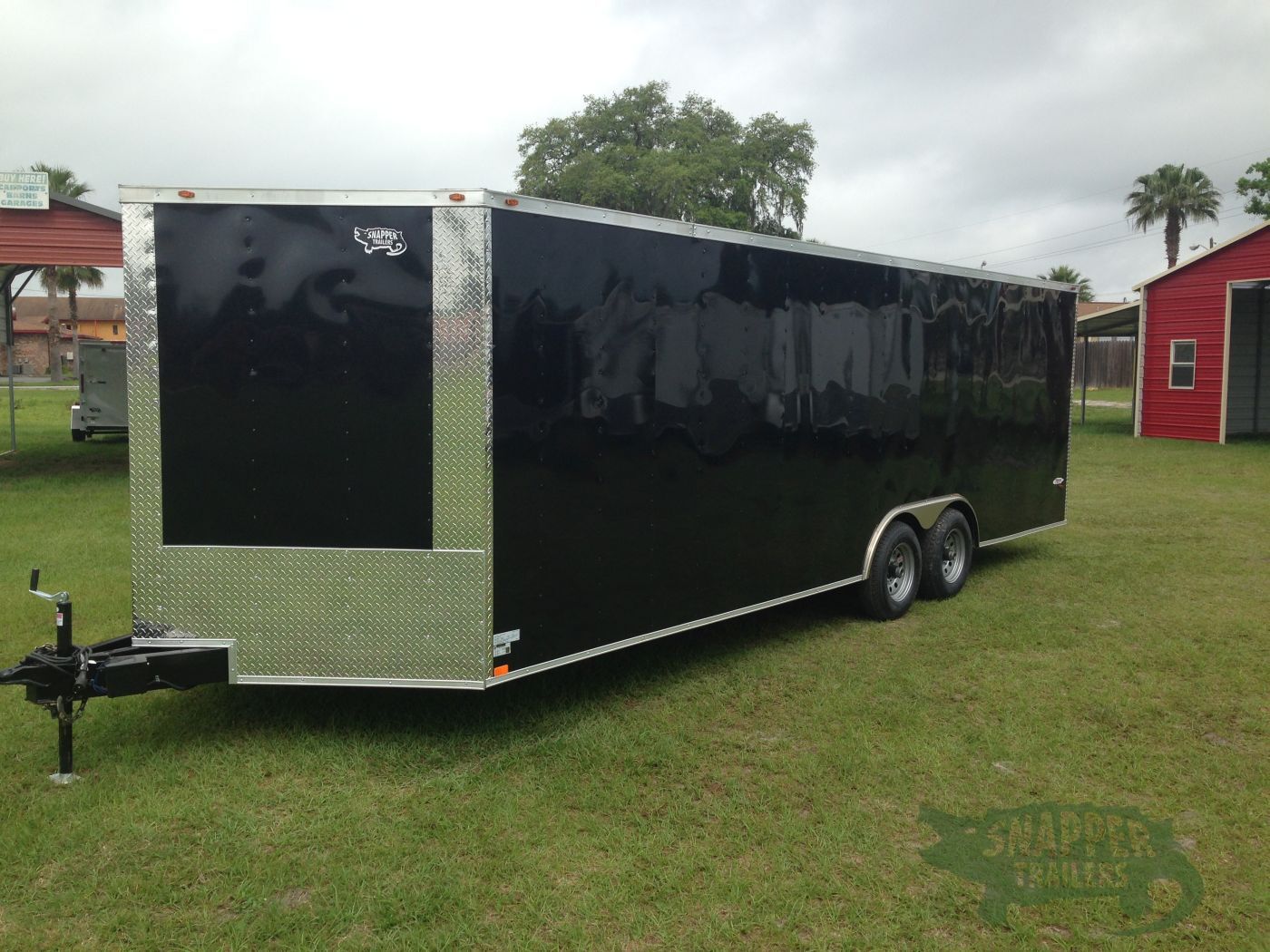 Freedom Trailers 8.5x24 TA Trailer - Black, Ramp, Side Door, D-Rings - Image 2
