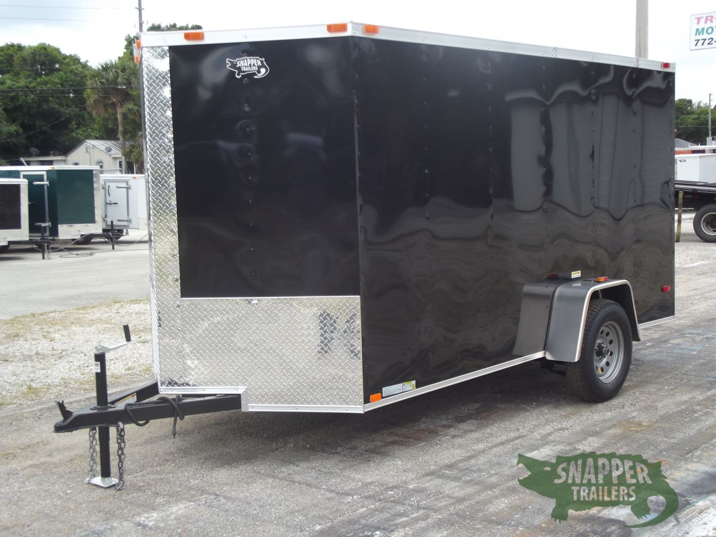 Freedom Trailers 6x12 SA Trailer - Black, Ramp, Side Door, Extra Height - Image 2