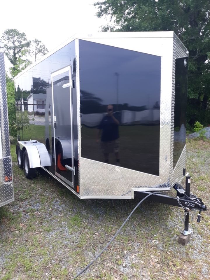 Douglas Trailers  7x16TA2L - Blk .080 Poly, R, RV, Standard 2x4, +12 Height