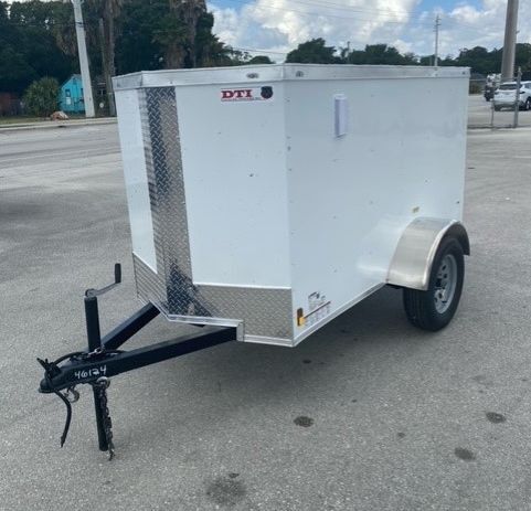 Douglas Trailers 4x8 SA Trailer - Black, Rear Swing Door - Image 2