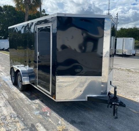 Douglas Trailers  7x16TA2L - Blk, R, RV, +3 Height