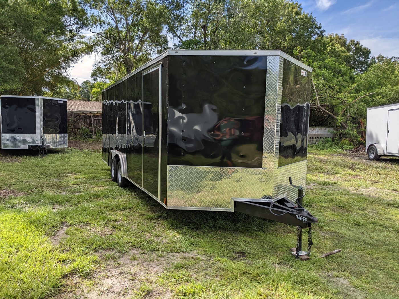 Douglas Trailers 8.5x20 TA Trailer - Black, Ramp, Side Door