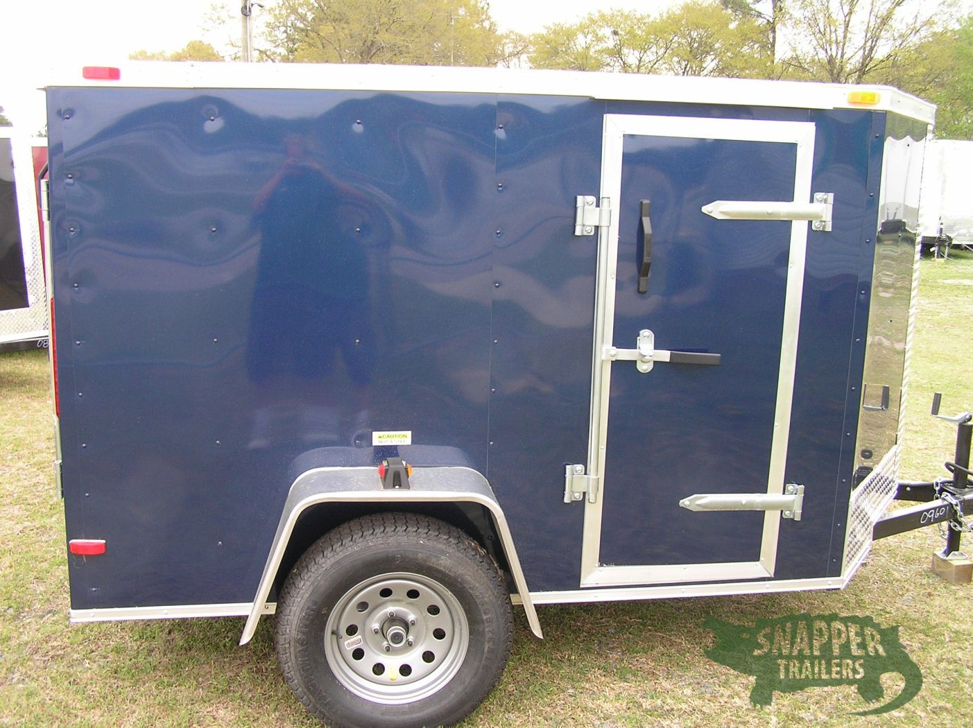 South Georgia Cargo 5x8 SA Trailer - Blue, Ramp, Side Door