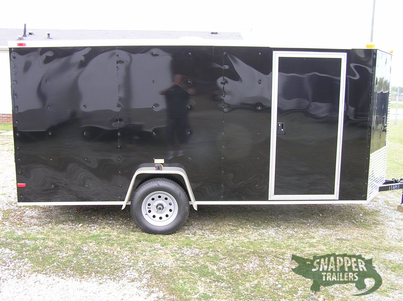 South Georgia Cargo 6x14 SA Trailer - Black, Ramp, Side Door