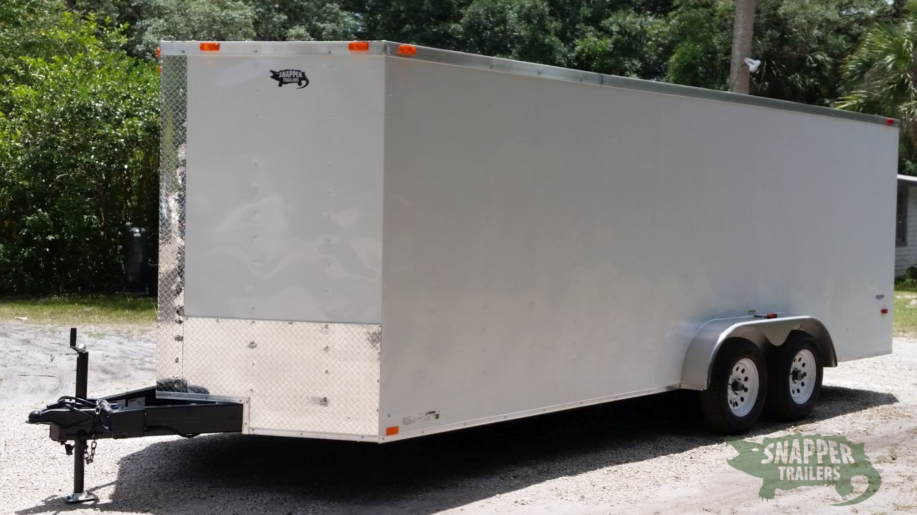 Freedom Trailers 7x20 TA Trailer - White, Ramp, Side Door, Extra Height - Image 2